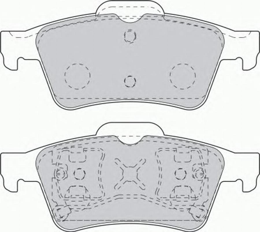 Ferodo FQT1540 - Тормозные колодки, дисковые, комплект unicars.by