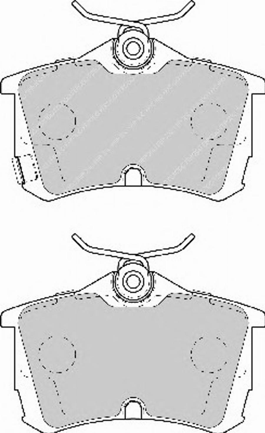 Ferodo FQT1506 - Тормозные колодки, дисковые, комплект unicars.by