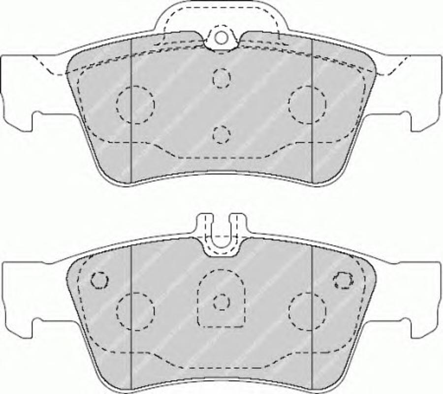 Ferodo FQT1526 - Тормозные колодки, дисковые, комплект unicars.by