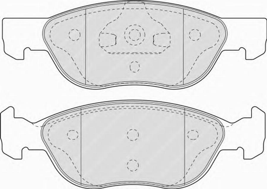 Ferodo FQT1651 - Тормозные колодки, дисковые, комплект unicars.by