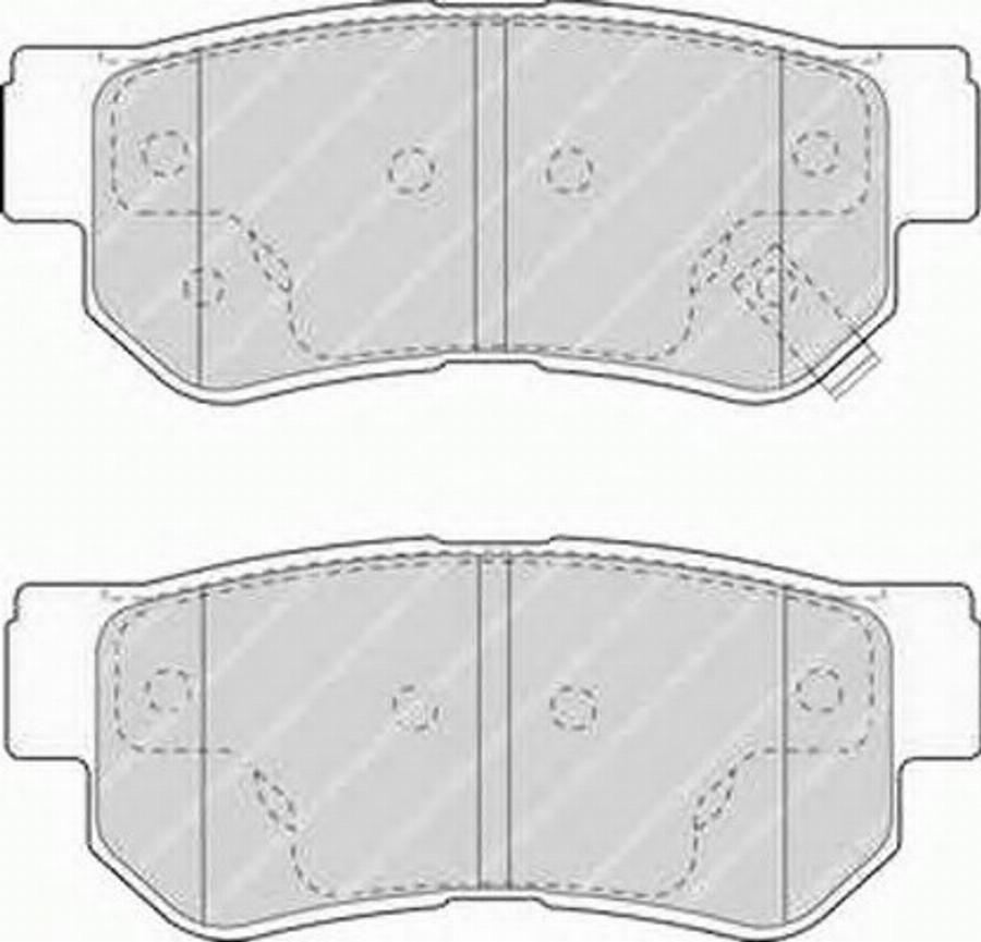 Ferodo FQT1606 - Тормозные колодки, дисковые, комплект unicars.by