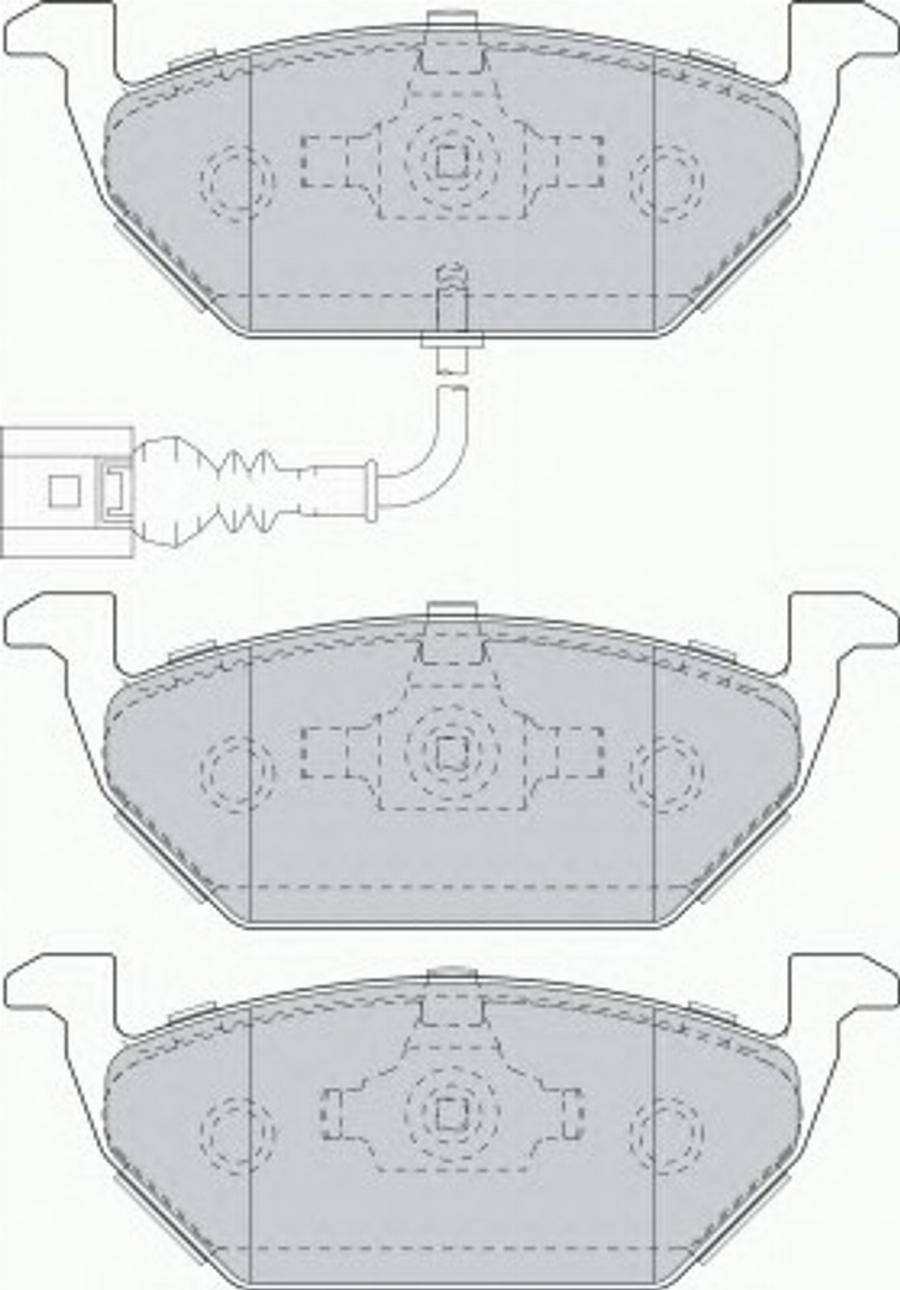 Ferodo FQT1635 - Тормозные колодки, дисковые, комплект unicars.by