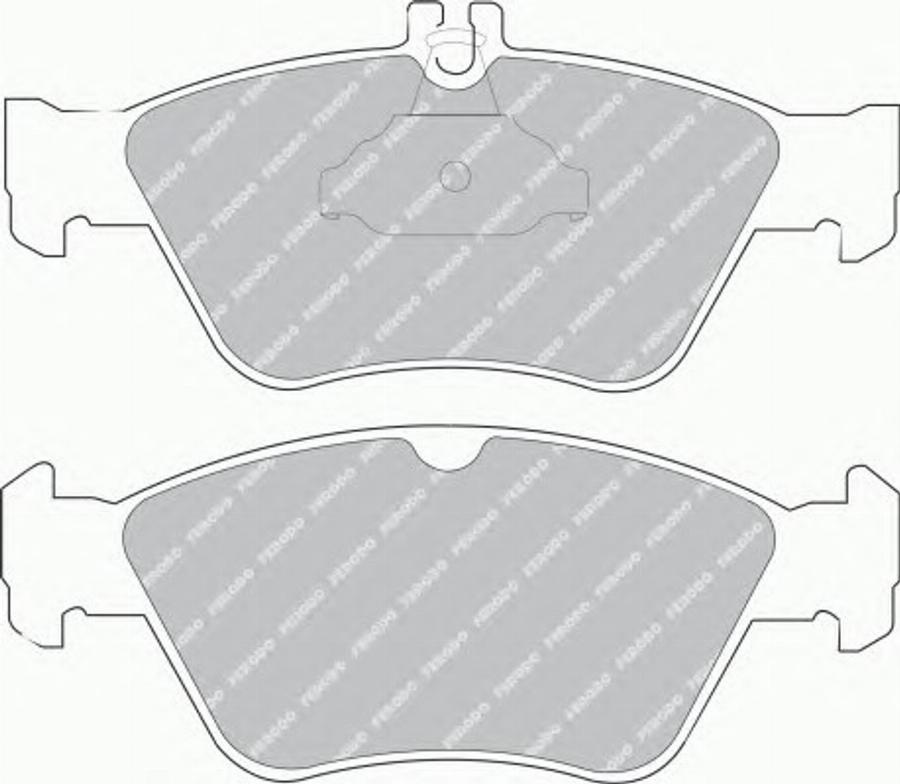 Ferodo FSL1049 - Тормозные колодки, дисковые, комплект unicars.by