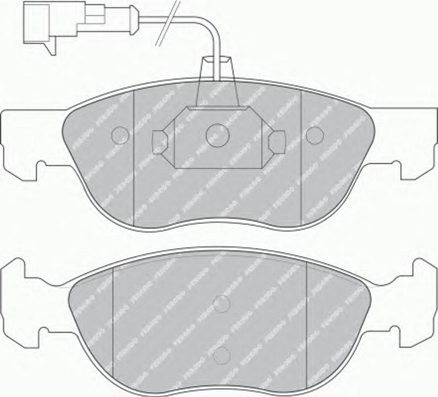 Ferodo FQT1056 - Тормозные колодки, дисковые, комплект unicars.by