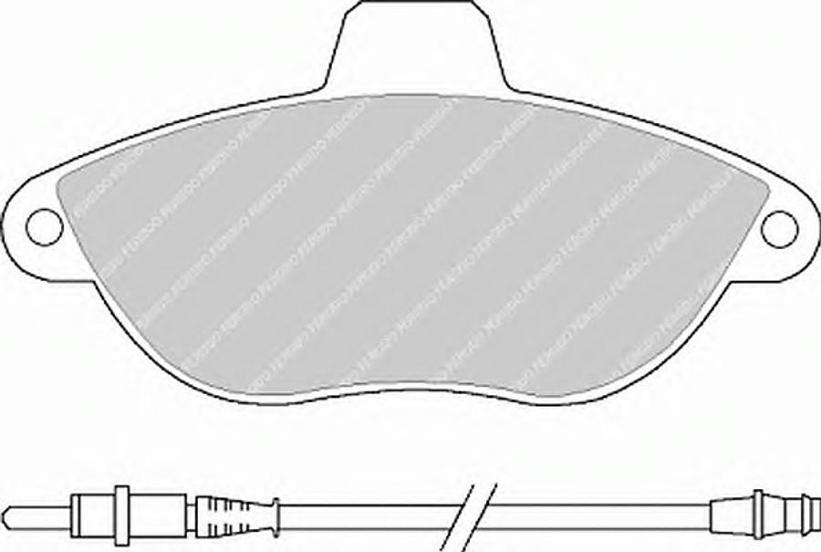 Ferodo FQT1002 - Тормозные колодки, дисковые, комплект unicars.by