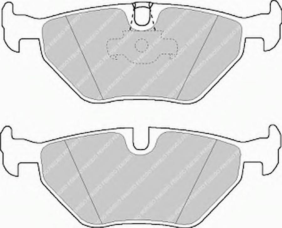 Ferodo FQT1075 - Тормозные колодки, дисковые, комплект unicars.by