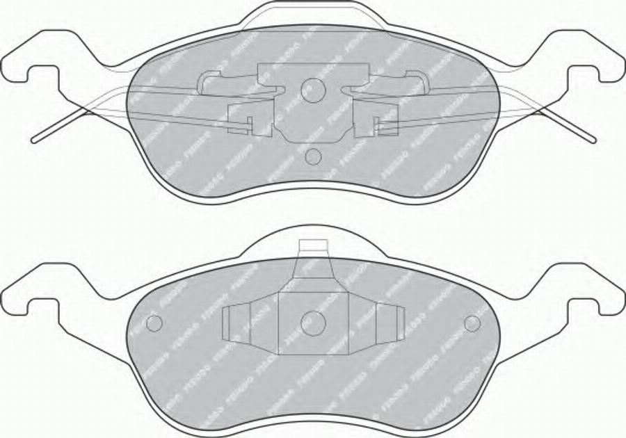 Ferodo FQT1318 - Тормозные колодки, дисковые, комплект unicars.by