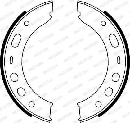 Ferodo FSB4056 - Комплект тормозов, ручник, парковка unicars.by