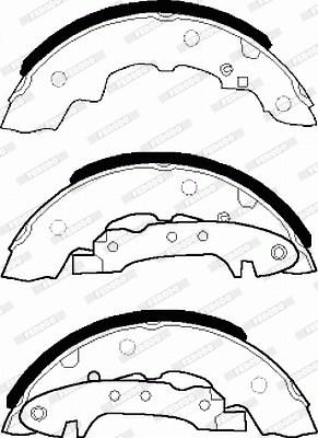 Ferodo FSB55K - Комплект тормозных колодок, барабанные unicars.by