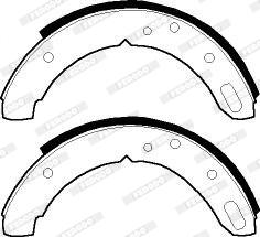Ferodo FSB348R - Комплект тормозов, ручник, парковка unicars.by