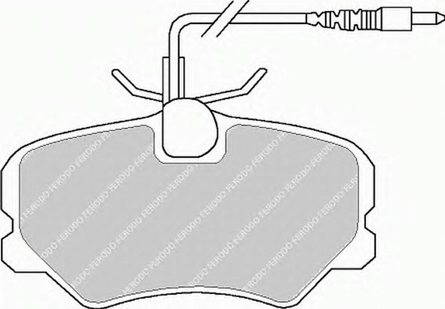 Ferodo FSL999 - Тормозные колодки, дисковые, комплект unicars.by