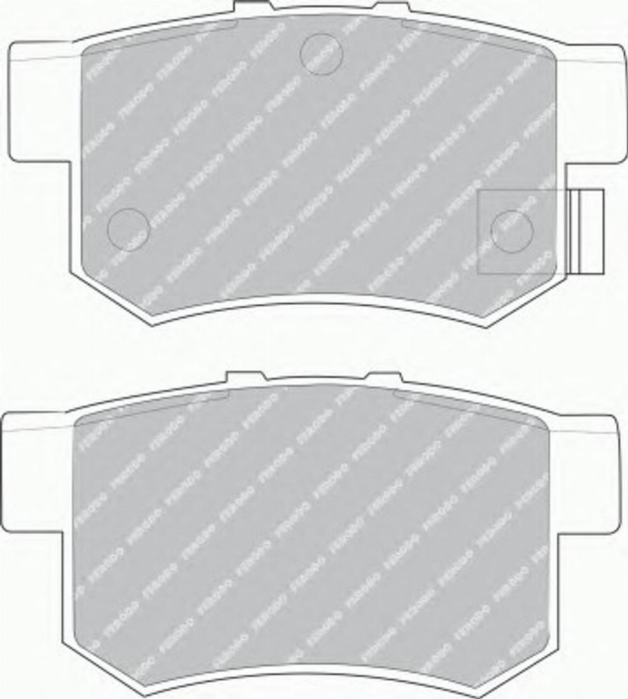 Ferodo FSL956 - Тормозные колодки, дисковые, комплект unicars.by