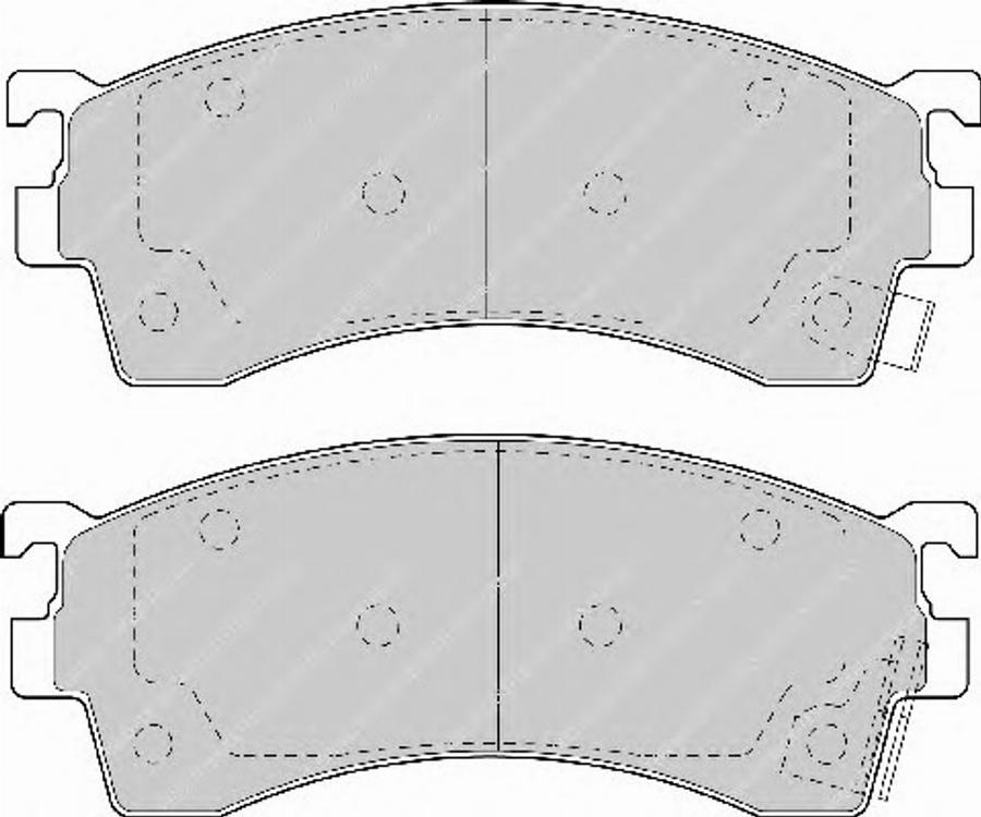 Ferodo FSL950 - Тормозные колодки, дисковые, комплект unicars.by