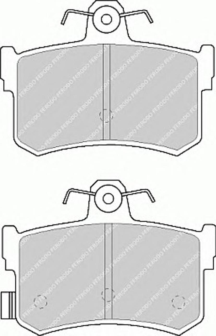 Ferodo FSL917 - Тормозные колодки, дисковые, комплект unicars.by