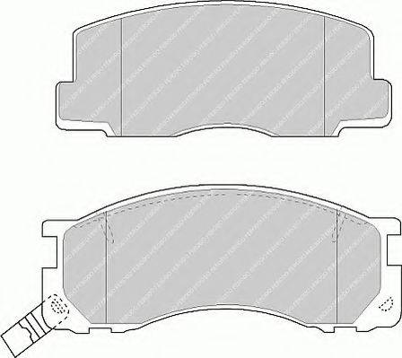 Ferodo FSL930 - Тормозные колодки, дисковые, комплект unicars.by