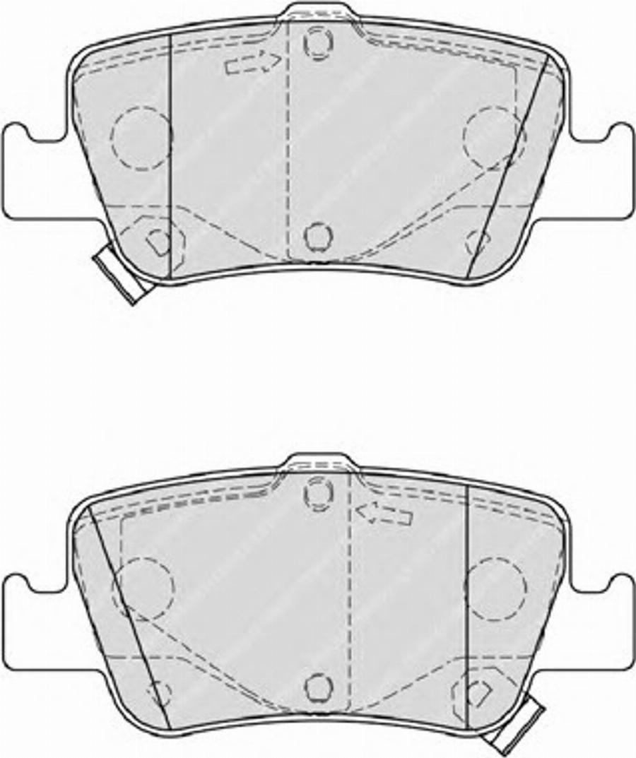 Ferodo FSL4048 - Тормозные колодки, дисковые, комплект unicars.by