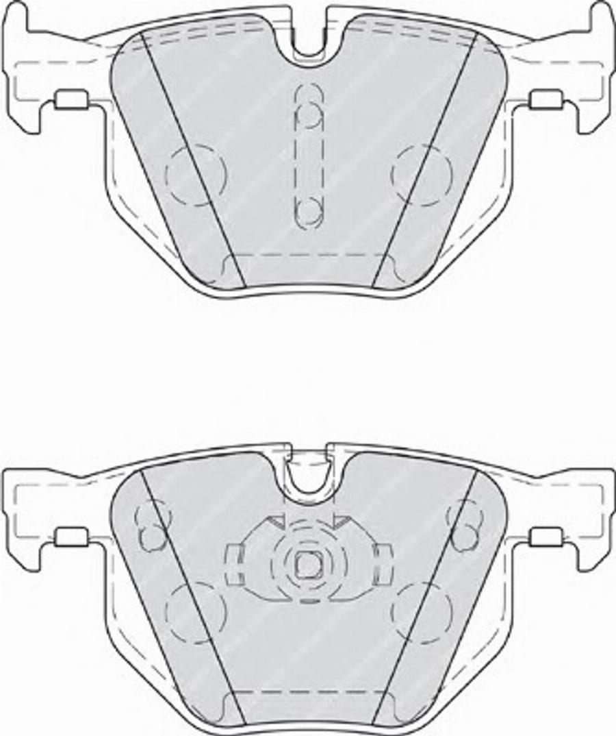 Ferodo FSL4067 - Тормозные колодки, дисковые, комплект unicars.by