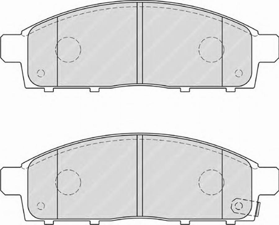 Ferodo FSL4023 - Тормозные колодки, дисковые, комплект unicars.by