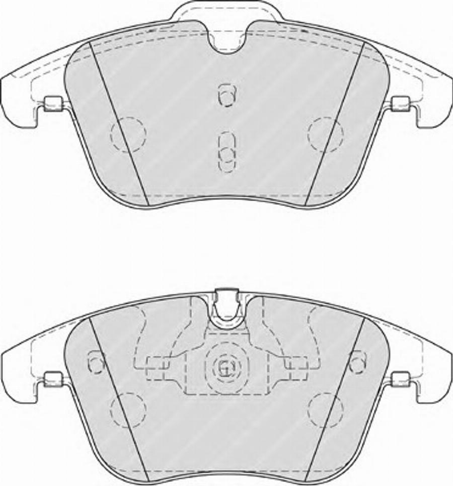 Ferodo FSL4107 - Тормозные колодки, дисковые, комплект unicars.by