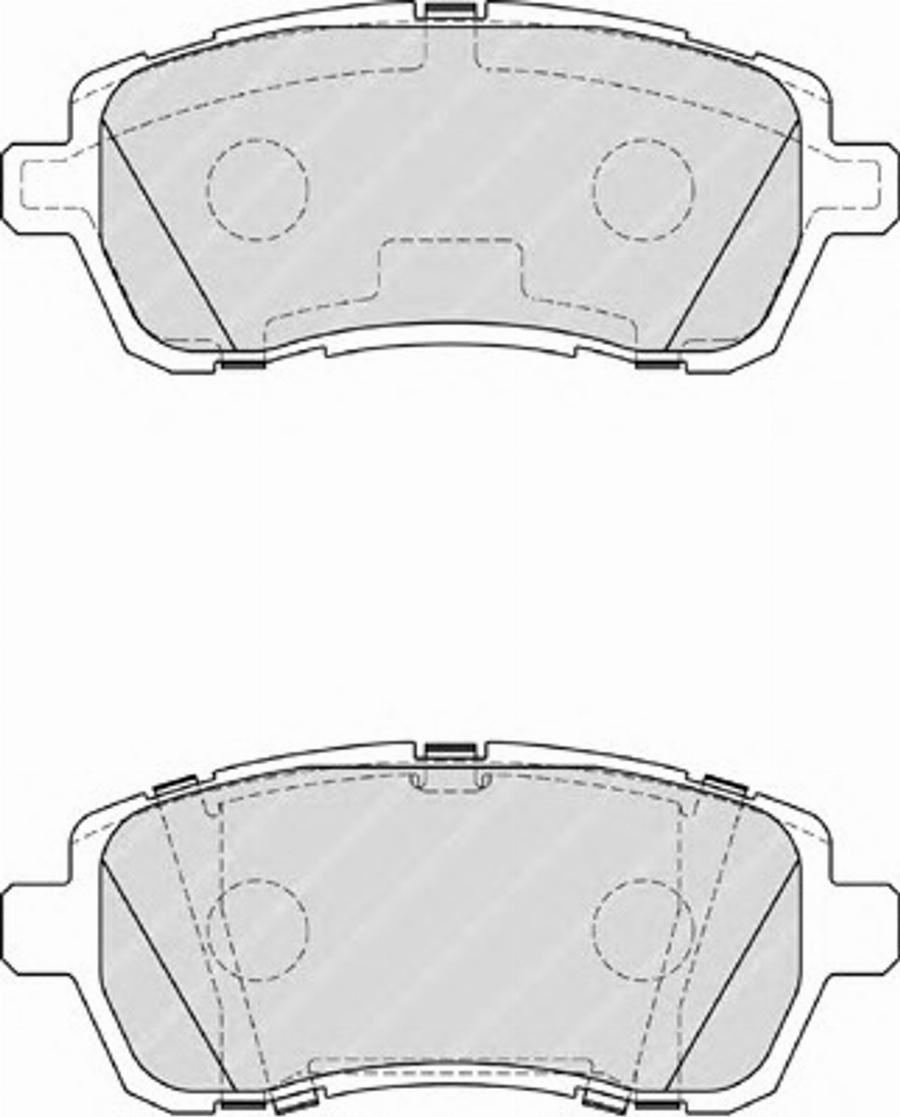 Ferodo FSL4179 - Тормозные колодки, дисковые, комплект unicars.by