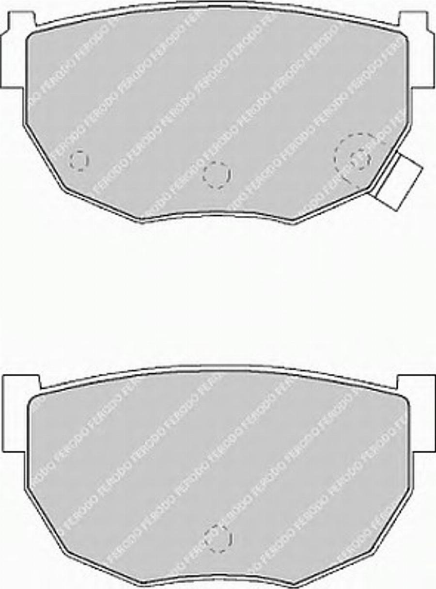 Ferodo FSL484 - Тормозные колодки, дисковые, комплект unicars.by