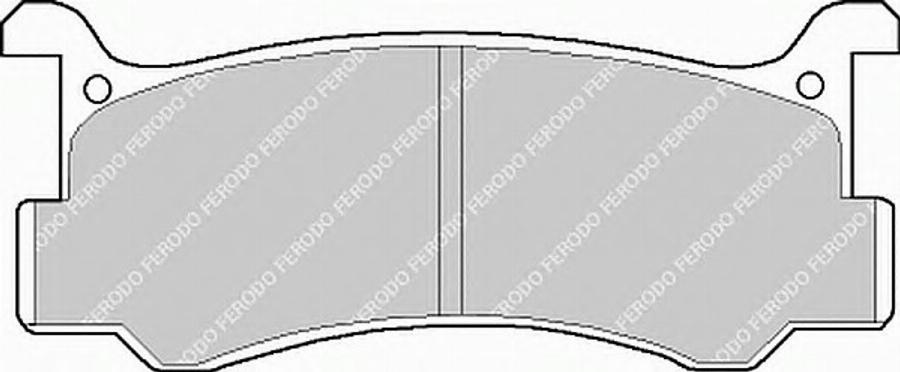 Ferodo FSL482 - Тормозные колодки, дисковые, комплект unicars.by