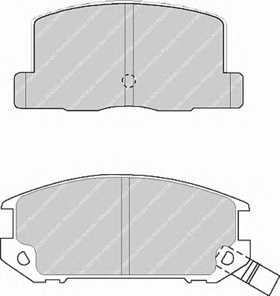 Ferodo FSL470 - Тормозные колодки, дисковые, комплект unicars.by