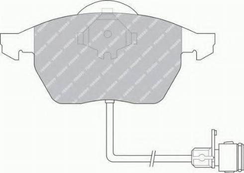 Ferodo FSL590 - Тормозные колодки, дисковые, комплект unicars.by