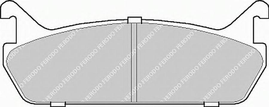 Ferodo FSL654 - Тормозные колодки, дисковые, комплект unicars.by