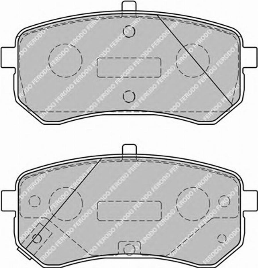 Ferodo FSL1902 - Тормозные колодки, дисковые, комплект unicars.by