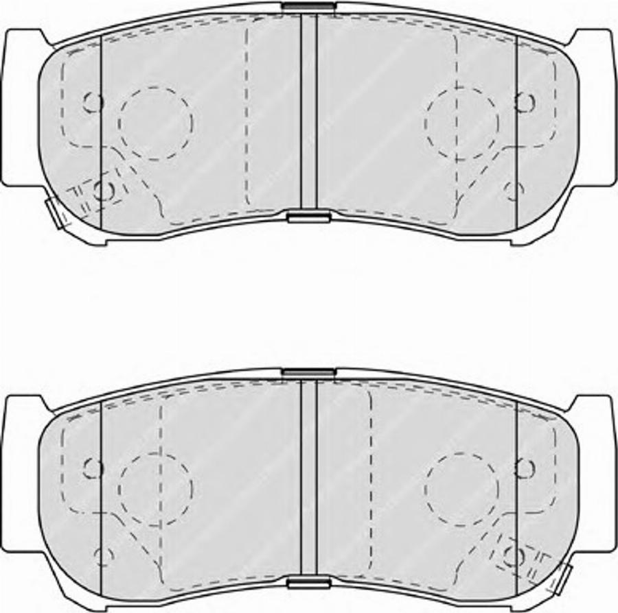 Ferodo FSL1910 - Тормозные колодки, дисковые, комплект unicars.by