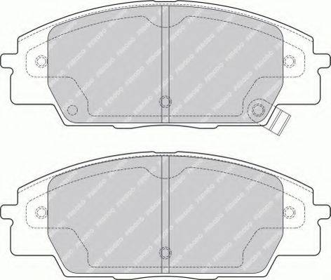 Ferodo FSL1444 - Тормозные колодки, дисковые, комплект unicars.by