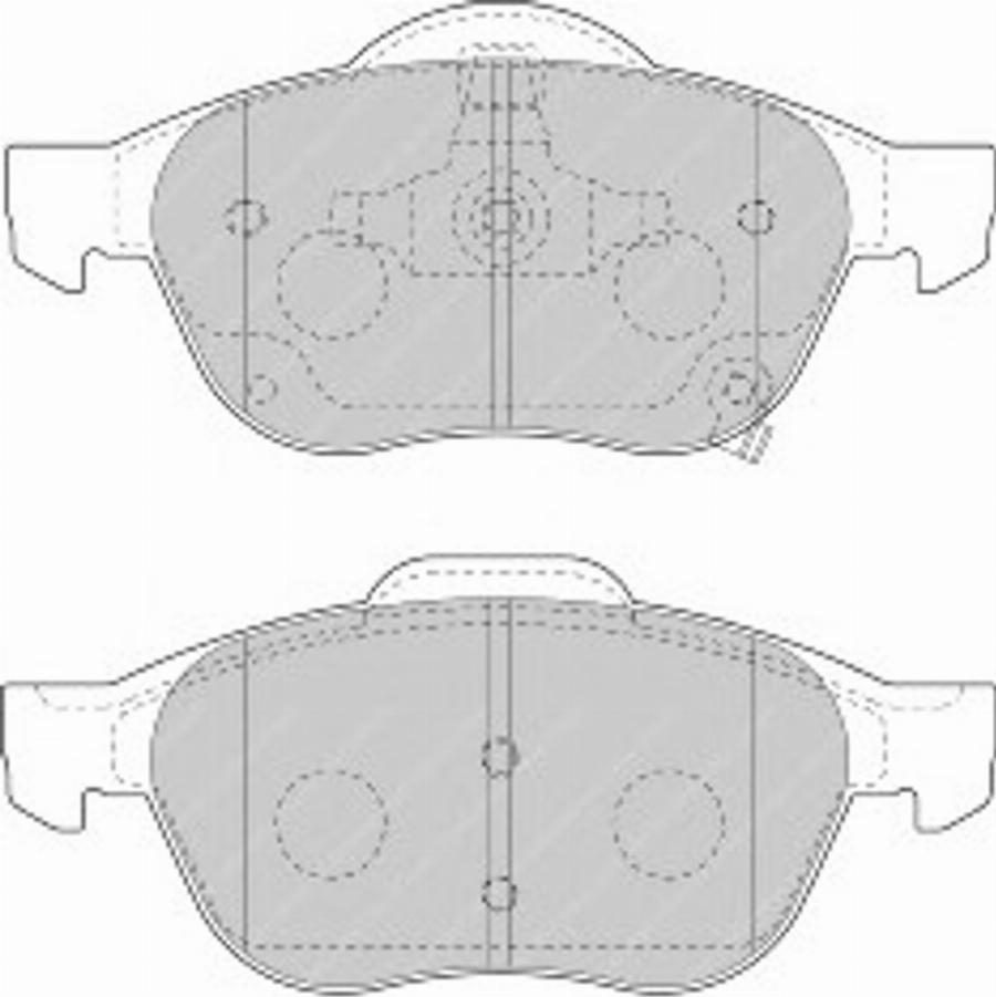 Ferodo FSL1447 - Тормозные колодки, дисковые, комплект unicars.by