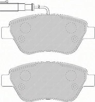 Ferodo FSL1466 - Тормозные колодки, дисковые, комплект unicars.by