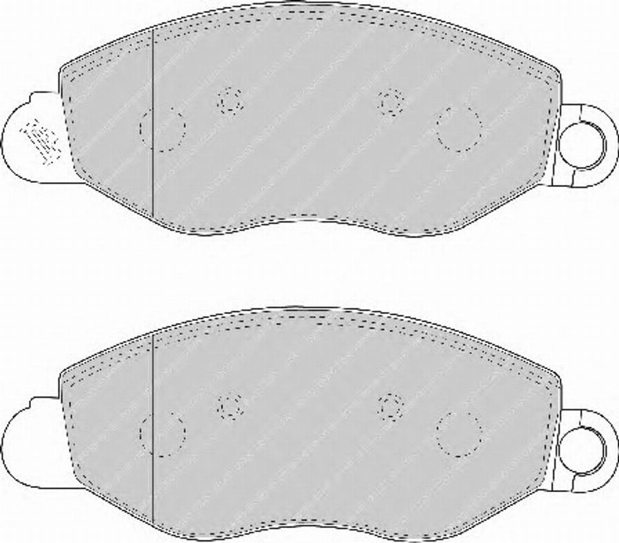 Ferodo FSL1461 - Тормозные колодки, дисковые, комплект unicars.by