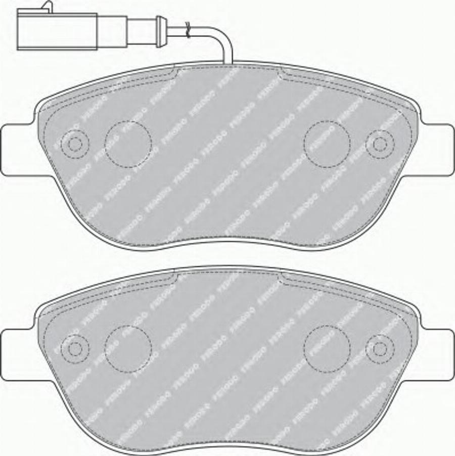 Ferodo FSL1467 - Тормозные колодки, дисковые, комплект unicars.by