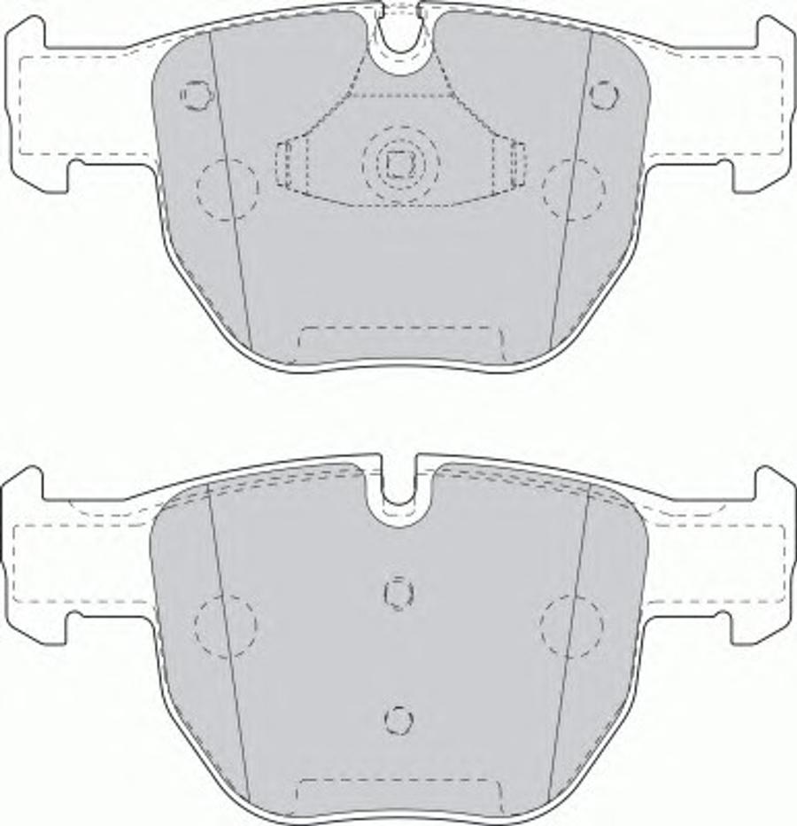 Ferodo FSL1597 - Тормозные колодки, дисковые, комплект unicars.by