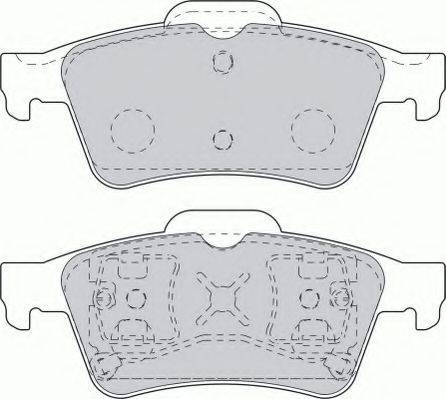 Ferodo FSL1540 - Тормозные колодки, дисковые, комплект unicars.by