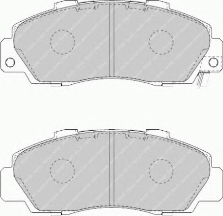 Ferodo FSL1505 - Тормозные колодки, дисковые, комплект unicars.by