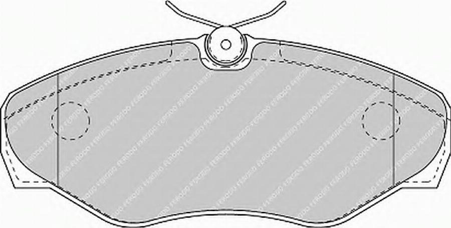 Ferodo FSL1515 - Тормозные колодки, дисковые, комплект unicars.by