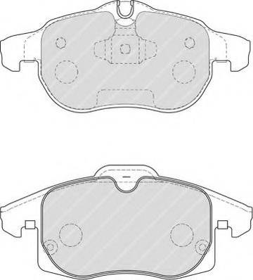 Ferodo FSL1520 - Тормозные колодки, дисковые, комплект unicars.by