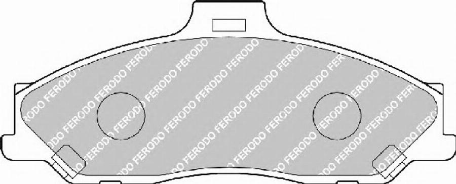 Ferodo FSL1527 - Тормозные колодки, дисковые, комплект unicars.by