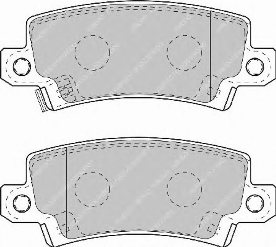 Ferodo FSL1574 - Тормозные колодки, дисковые, комплект unicars.by