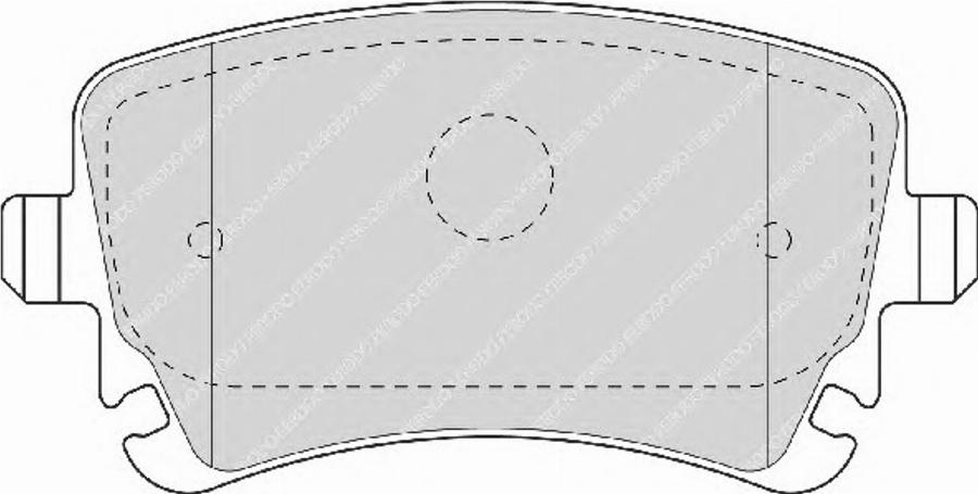 Ferodo FSL1655 - Тормозные колодки, дисковые, комплект unicars.by