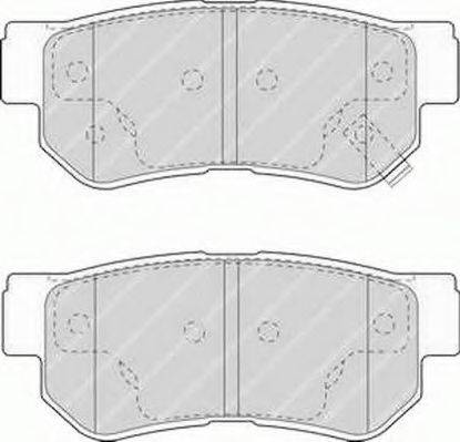 Ferodo FSL1606 - Тормозные колодки, дисковые, комплект unicars.by