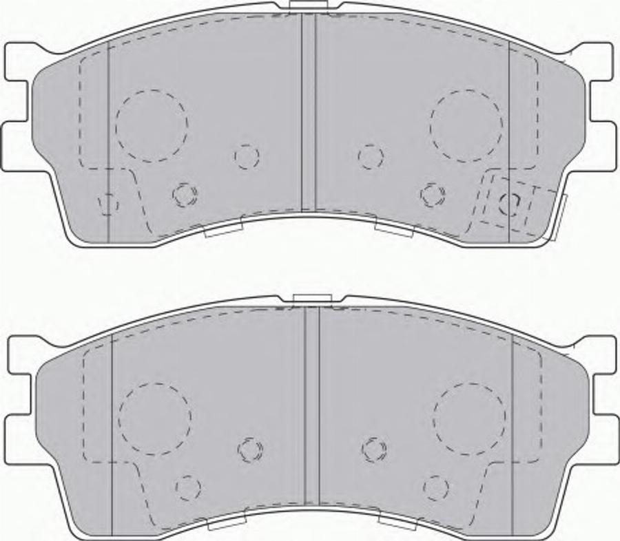 Ferodo FSL1602 - Тормозные колодки, дисковые, комплект unicars.by