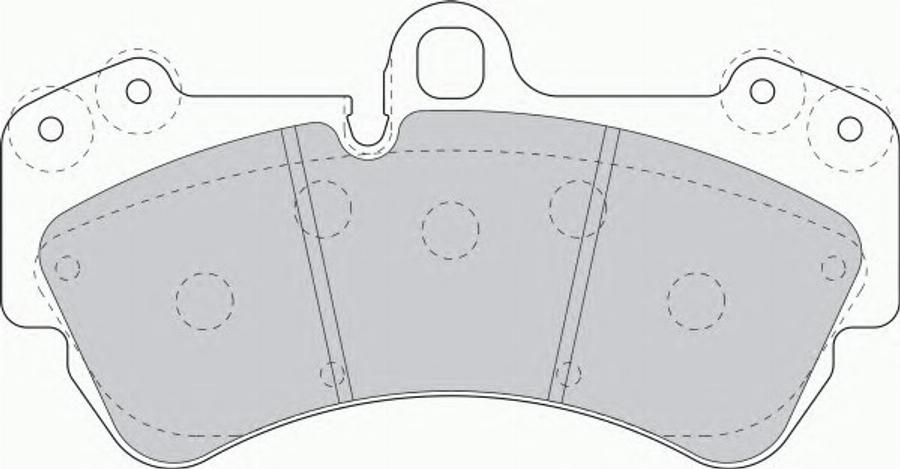 Ferodo FSL1625 - Тормозные колодки, дисковые, комплект unicars.by