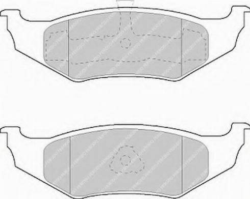 Ferodo FSL1099 - Тормозные колодки, дисковые, комплект unicars.by