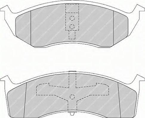 Ferodo FSL1098 - Тормозные колодки, дисковые, комплект unicars.by