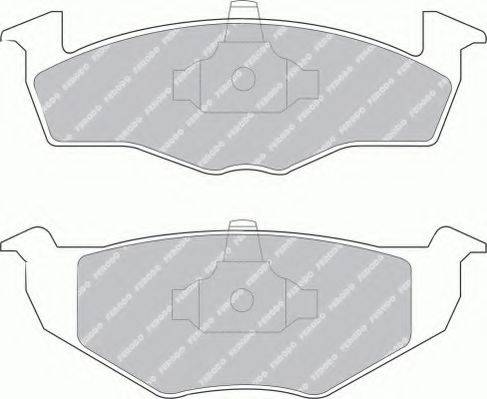 Ferodo FSL1054 - Тормозные колодки, дисковые, комплект unicars.by